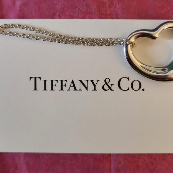 TIFFANY & CO Open Heart Paloma Picasso Sterling Silver pendant and necklace - Picture 6 of 11